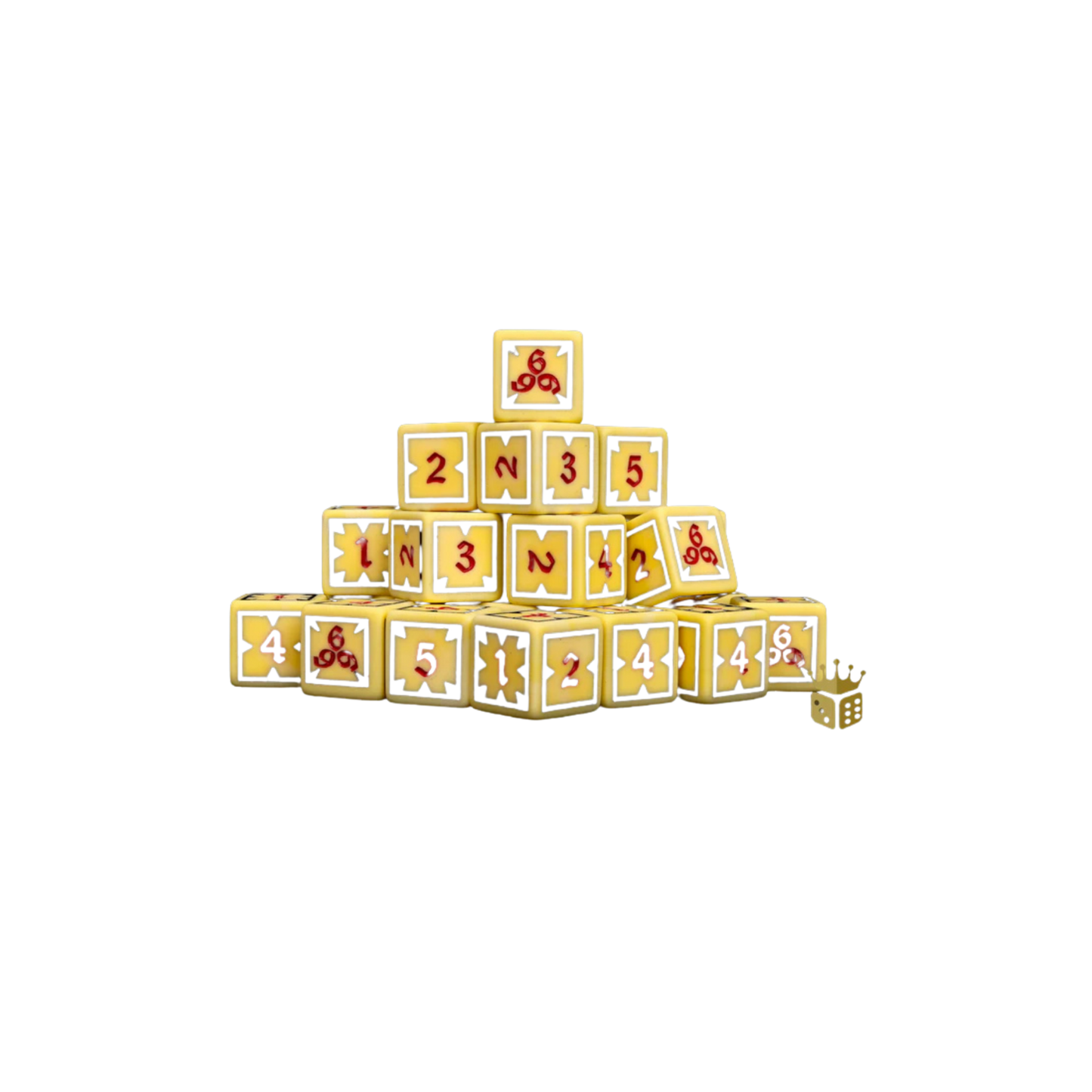 Baron of Dice Scanner's 666 – Trench Crusade Compatible Dice Set – 25 runde Würfel für Trench Crusade