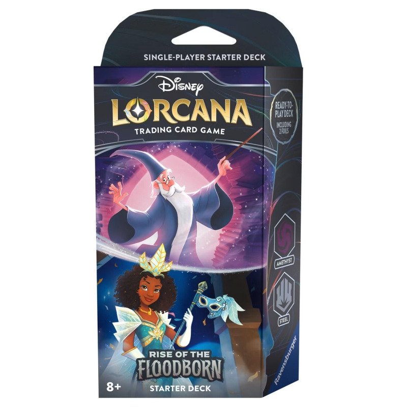 Disney Lorcana Rise of the Floodborn Starterdeck Merlin & Tiana Englisch