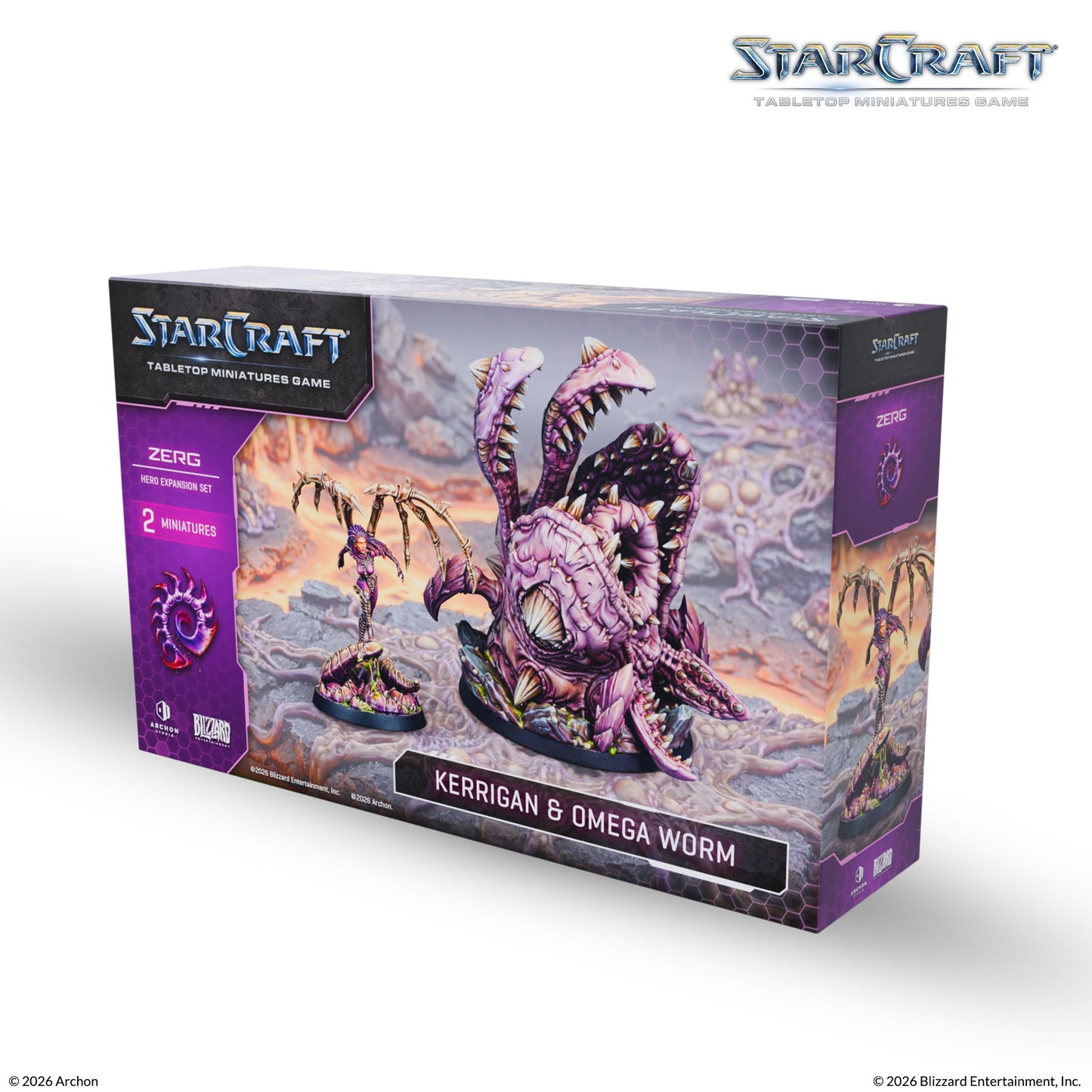 StarCraft® Kerrigan & Omega Worm – Zerg Hero | 2x Miniaturen | TMG