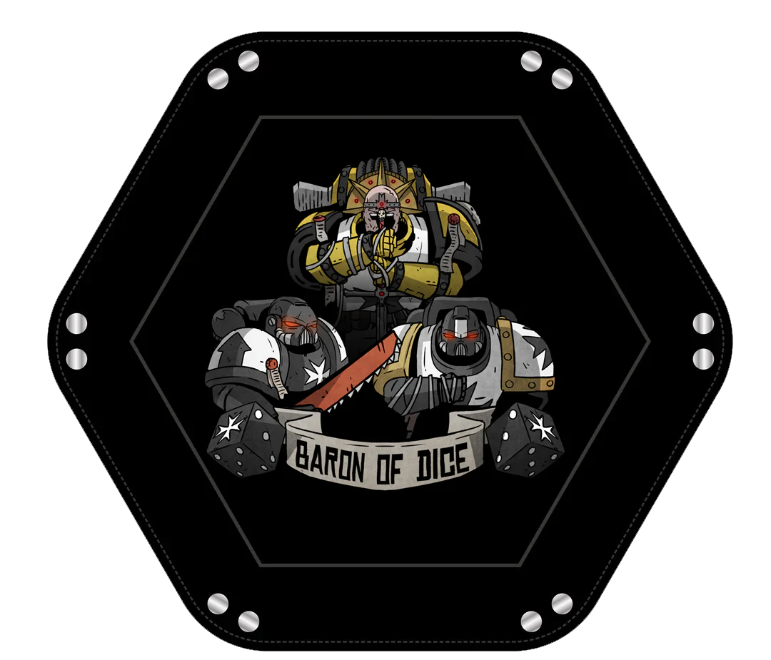 Baron of Dice Knights Templar – Würfeltablett für Sci-Fi Wargaming