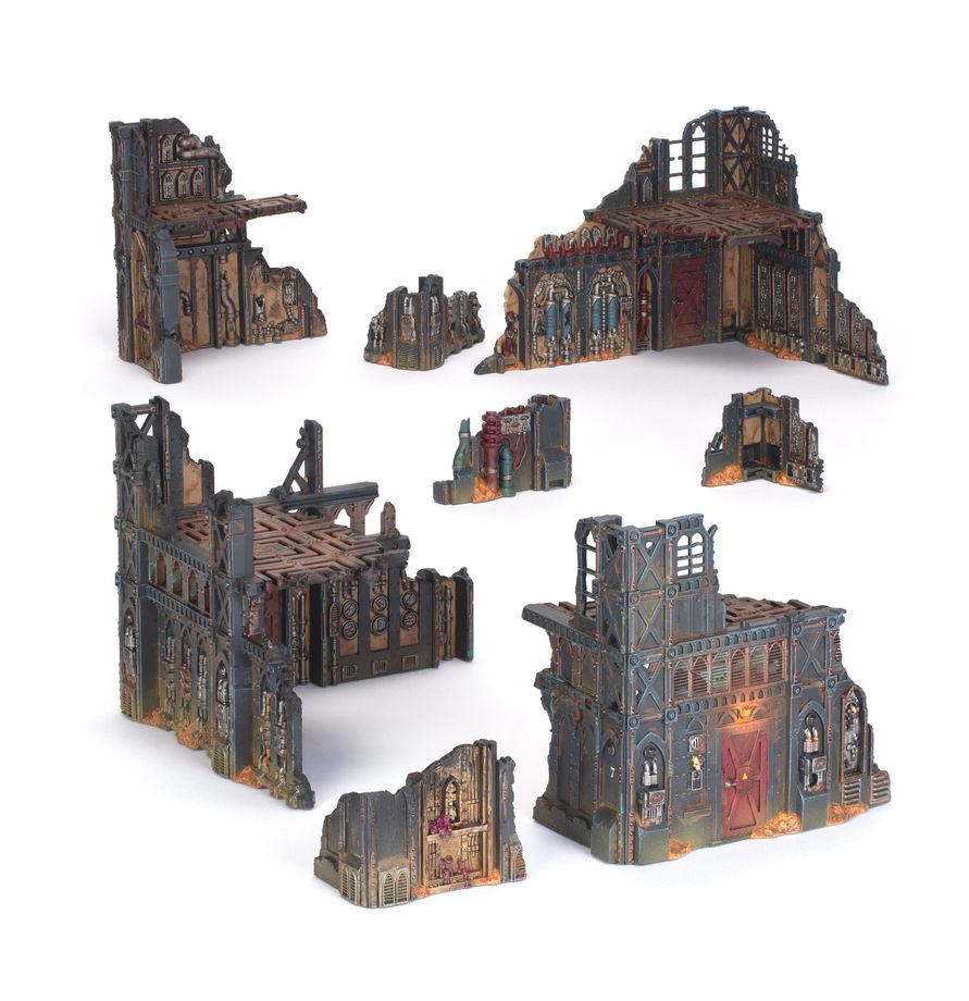 Warhammer 40.000 Battlefield Armageddon Manufactorum Ruins Geländeset