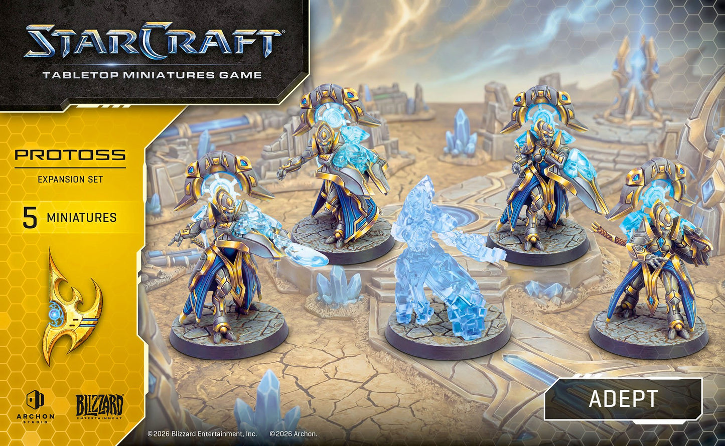 StarCraft® Adept – Protoss Erweiterung | 5x Miniaturen | TMG Brettspiel