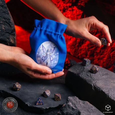 Anne Stokes Dice Pouch: Snow Fairy
