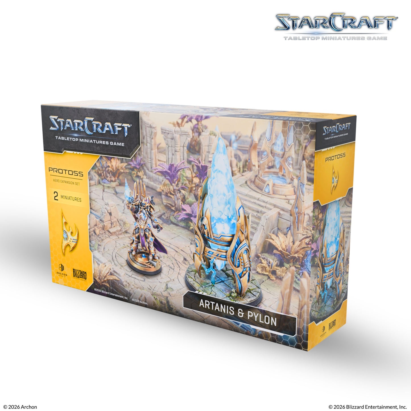 StarCraft® Artanis & Pylon – Protoss Hero | 2x Miniaturen | TMG Brettspiel