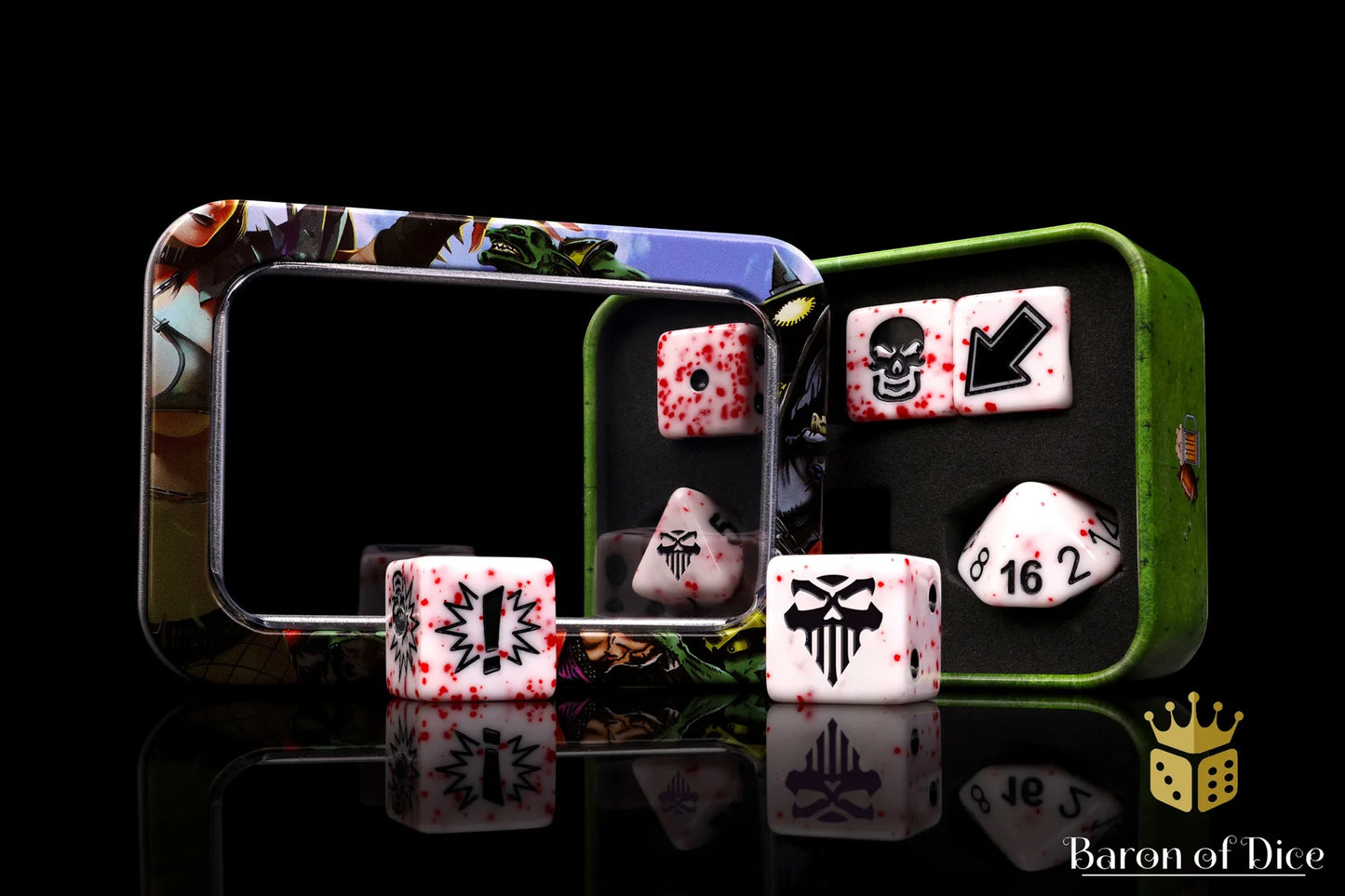 Baron of Dice Murderous – Marauders – 7-teiliges Würfelset für Bloody Football