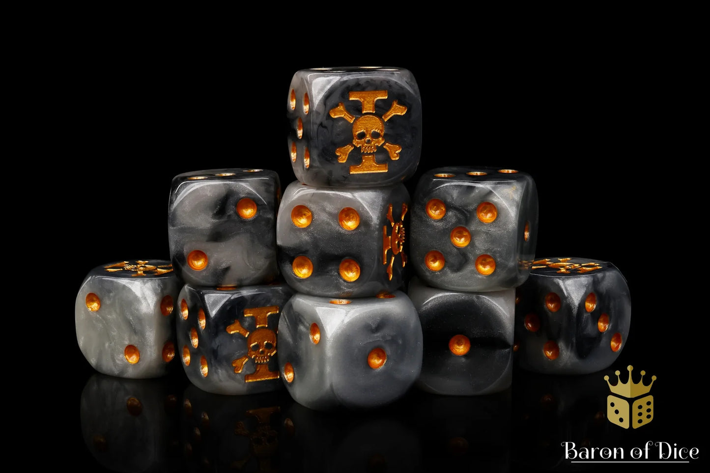 Baron of Dice Inquisition Order – 25 runde Würfel für Sci-Fi Wargaming