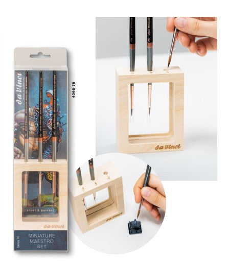 da Vinci Miniature Maestro Pinselset Serie 76 Größen 2–4