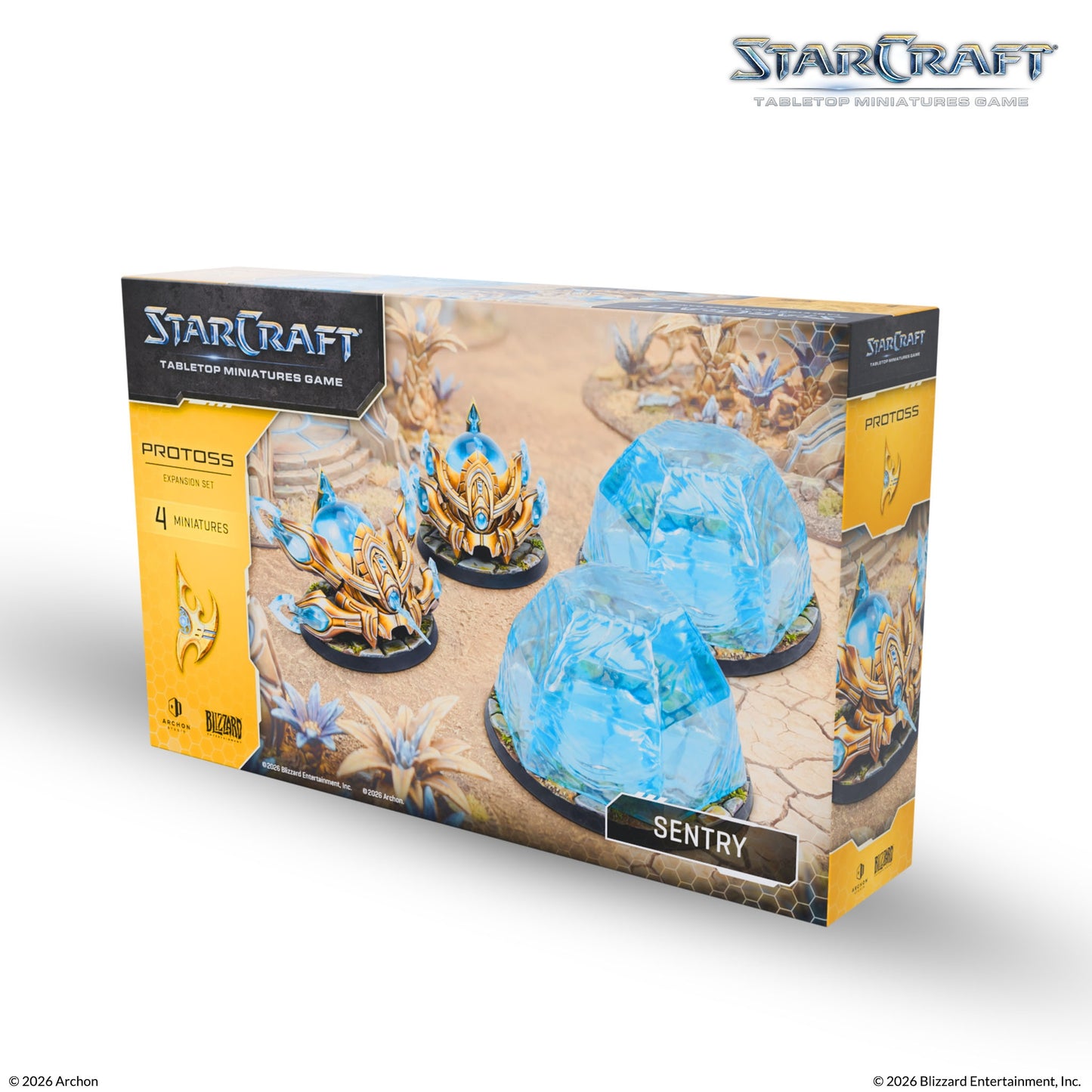 StarCraft® Sentry – Protoss Erweiterung | 4x Miniaturen | TMG Brettspiel