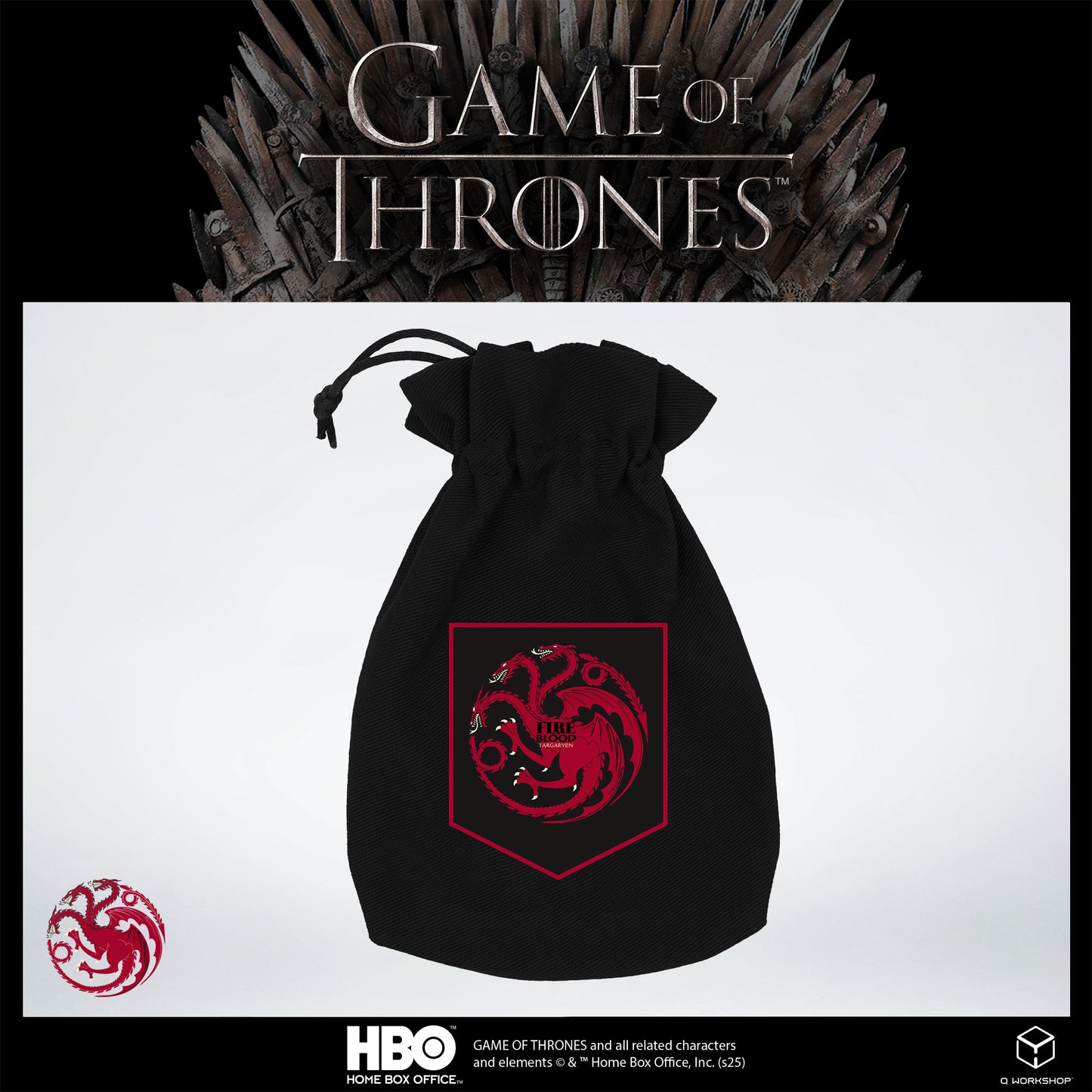 Game of Thrones. Targaryen Dice Pouch.