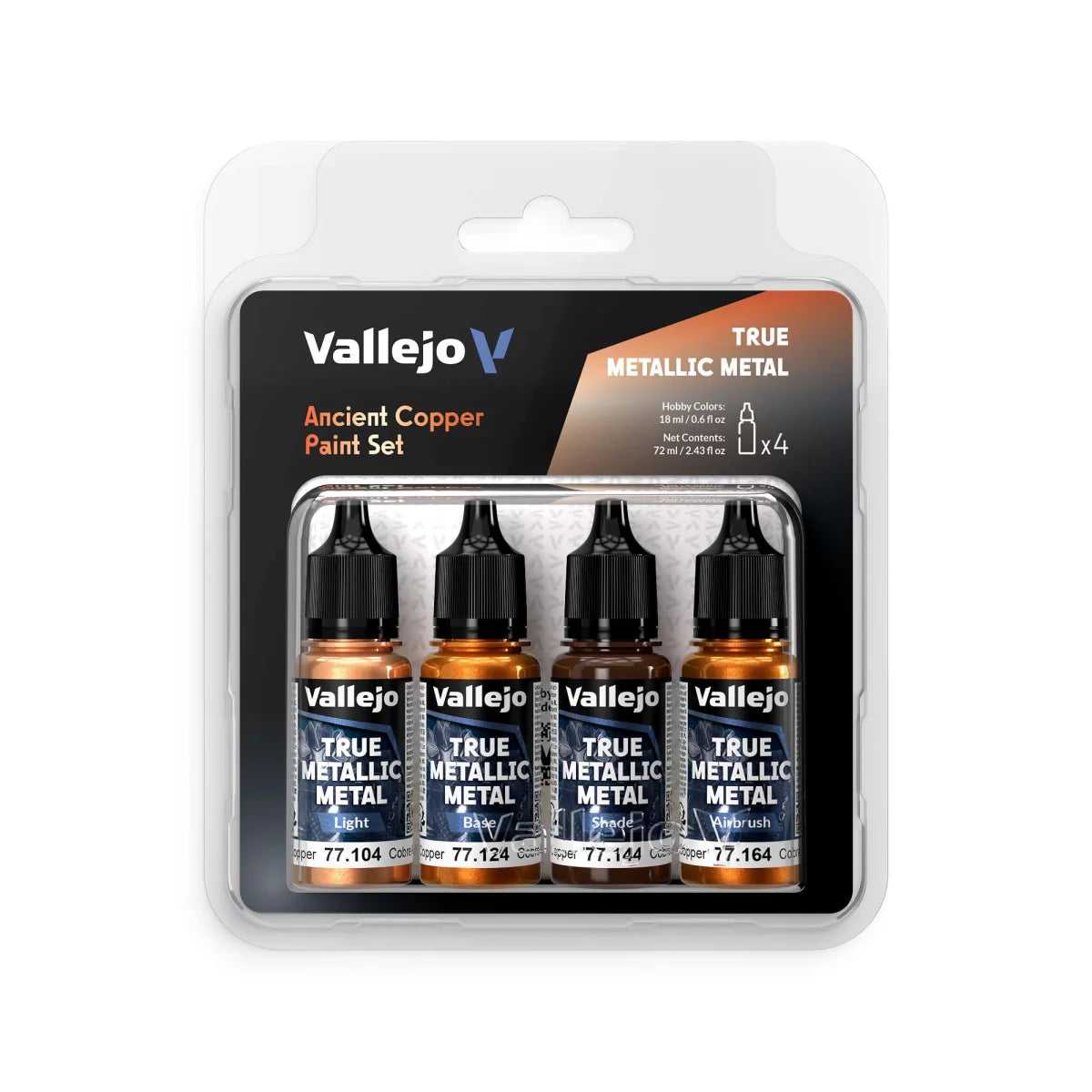 Vallejo Ancient Copper True Metallic Paint Set VATMM77253 Neu