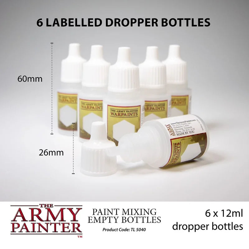 The Army Painter Paint Mixing Empty Bottles Farbe Zubehör Neu