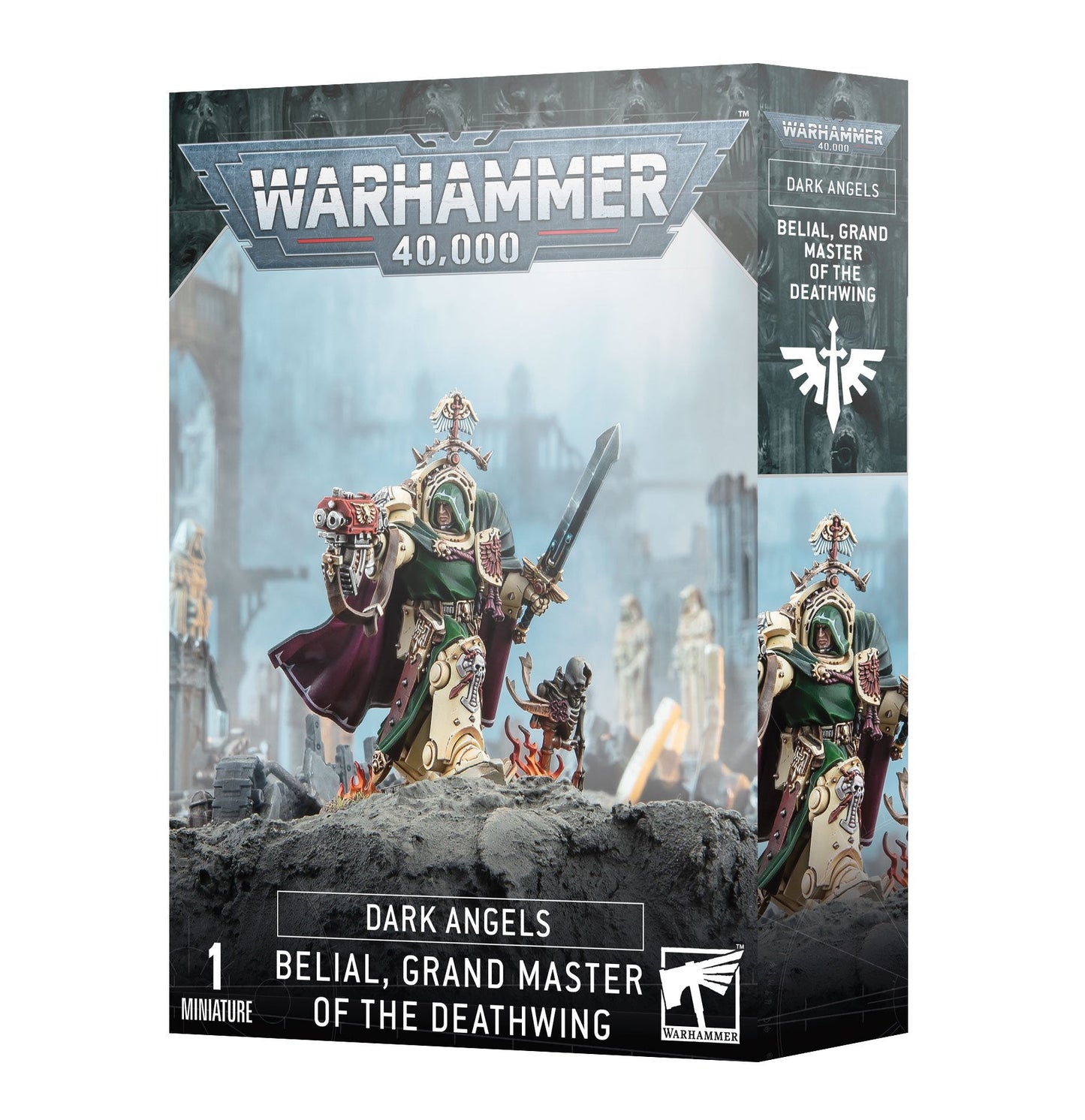 Miniatur von Belial, Großmeister des Ravenwing, aus Warhammer