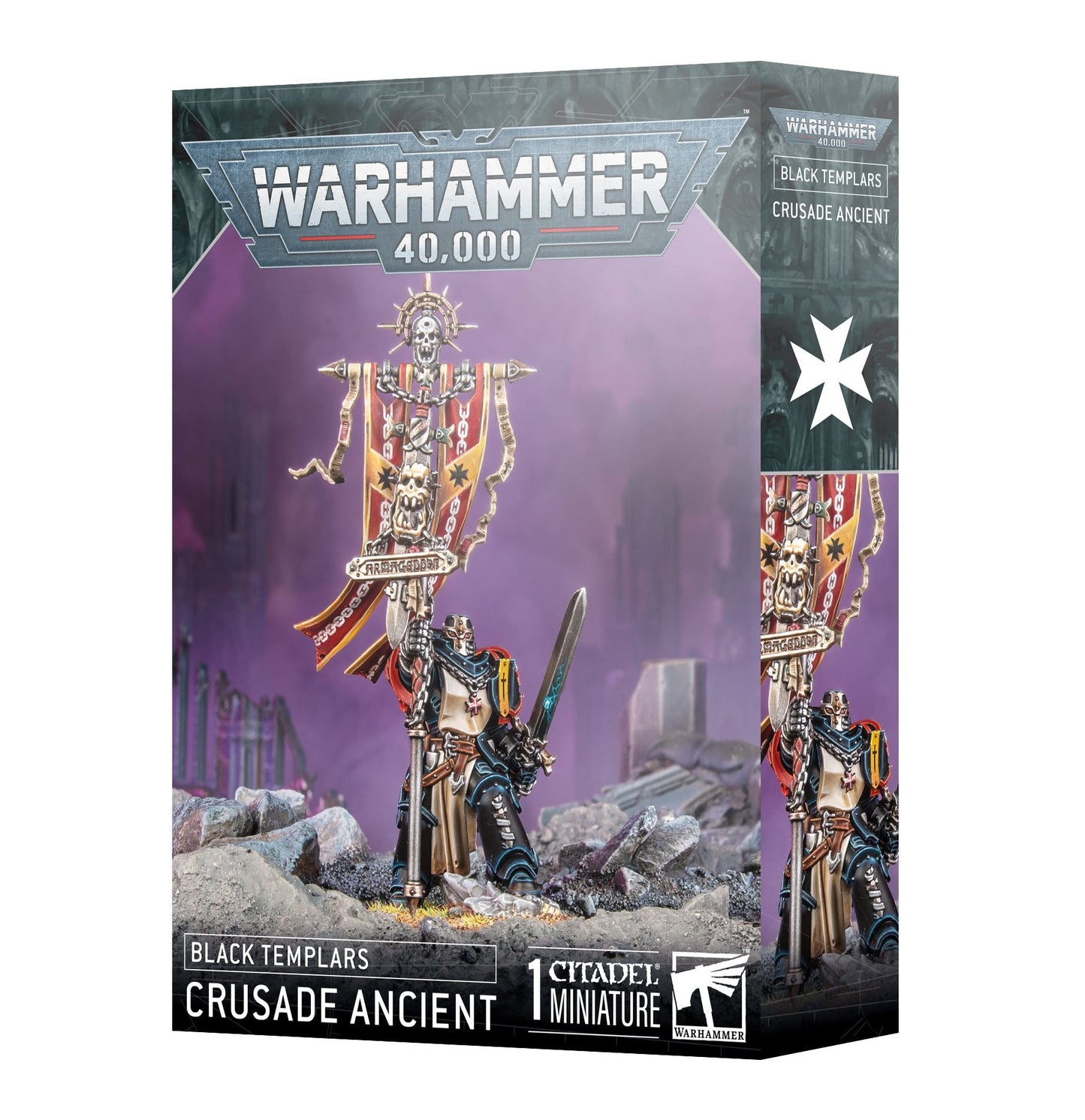 Kampagnen-Standartenträger Black Templars Warhammer 40000 Deutsch