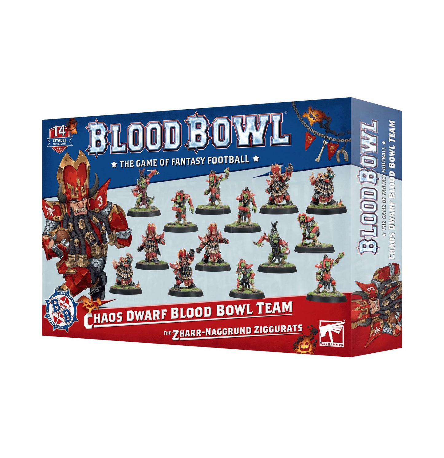 Warhammer Chaos Dwarf Team Blood Bowl Miniaturen NEU OVP