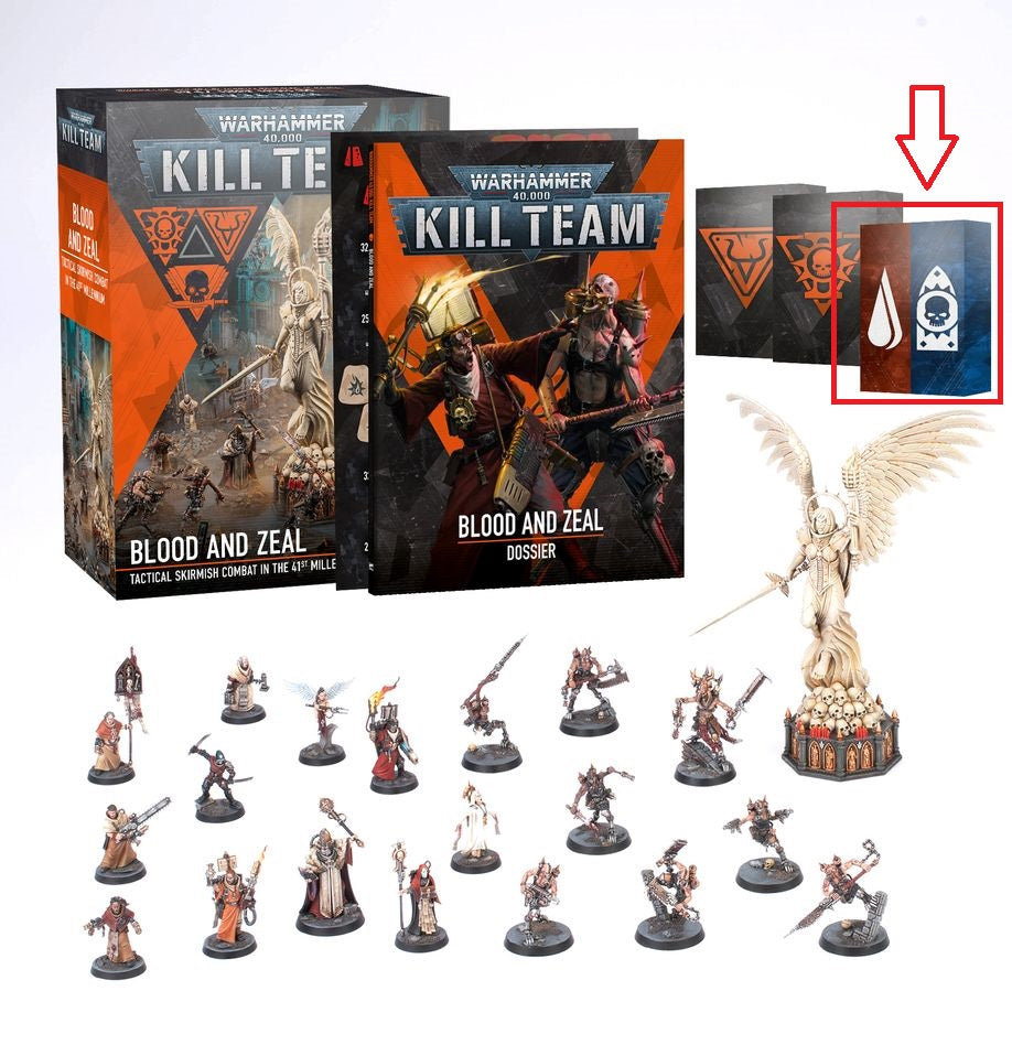Mission Card Deck Kill Team Blood and Zeal Deutsch
