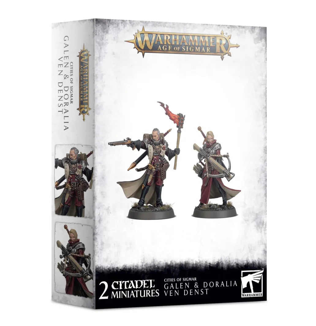Age of Sigmar Cities of Sigmar Galen & Doralia ven Denst – Dual Character Model Set
