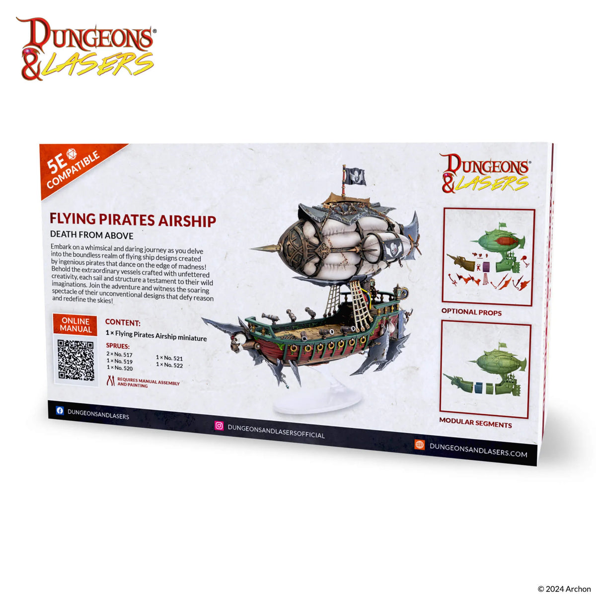 Dungeons & Lasers Deuslair: Flying Pirates Airship