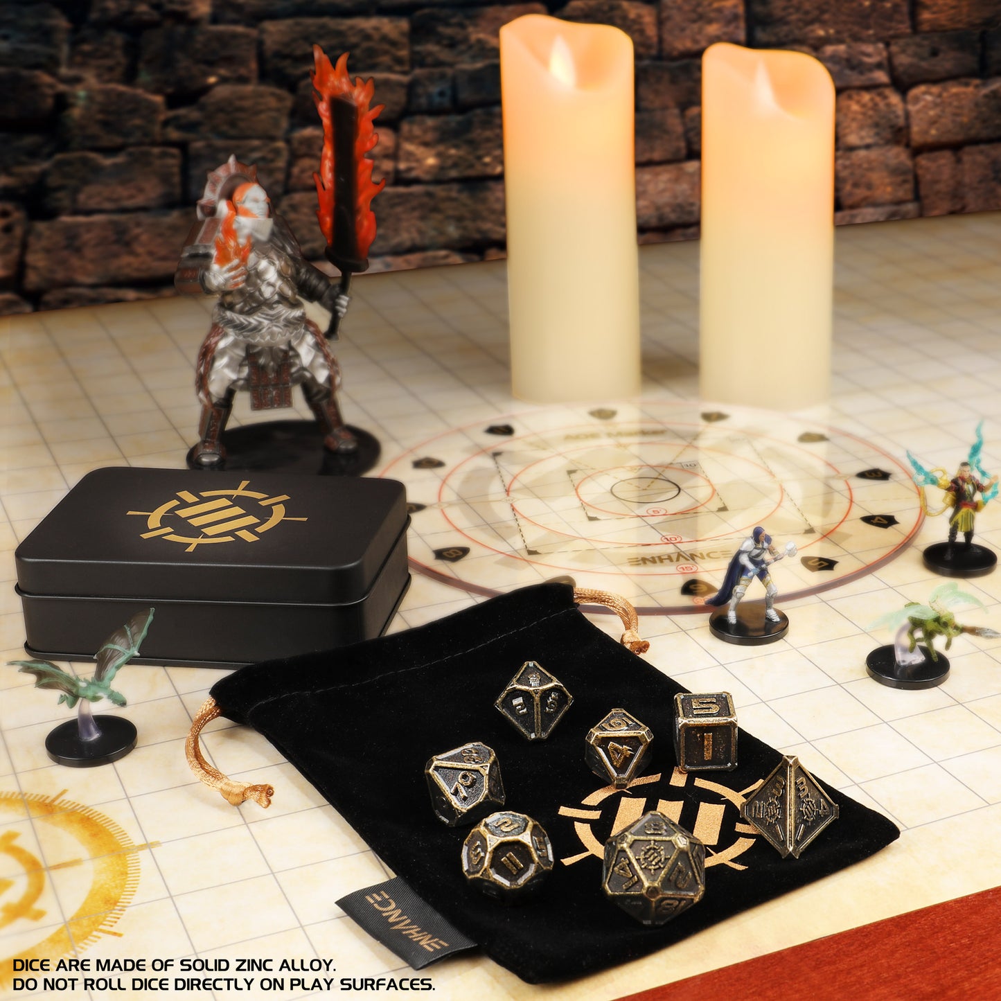 ENHANCE RPG Metal Dice Set (7-teilig)