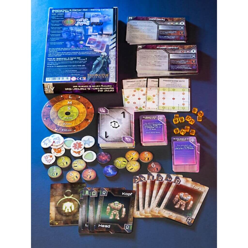 Ascending Fate Freebooter Miniatures | Spielkarten & Marker Set | Neu Zubehör