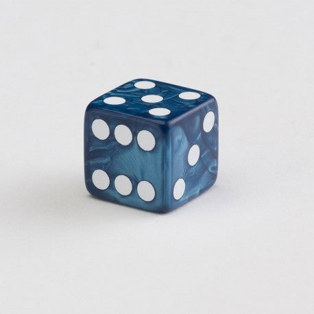 Full Pack of D6s: Cobalt&White