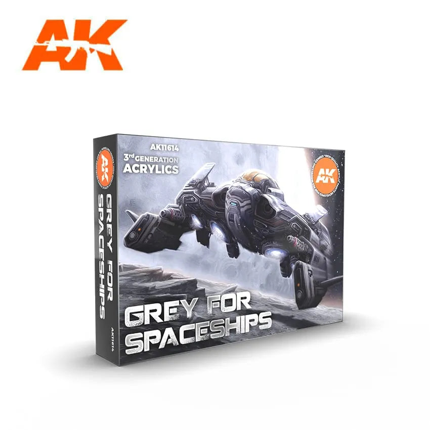 AK Interactive Grey for Spaceships Set AK-11614 - 6 x 17 ml