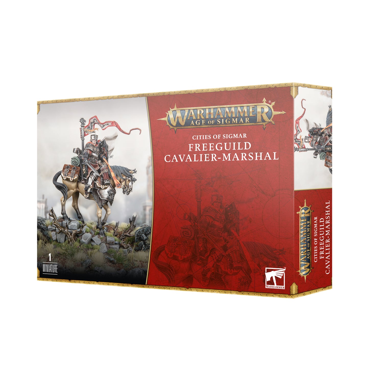Age of Sigmar Cities of Sigmar Freeguild Cavalier-Marshal – Order Character Model