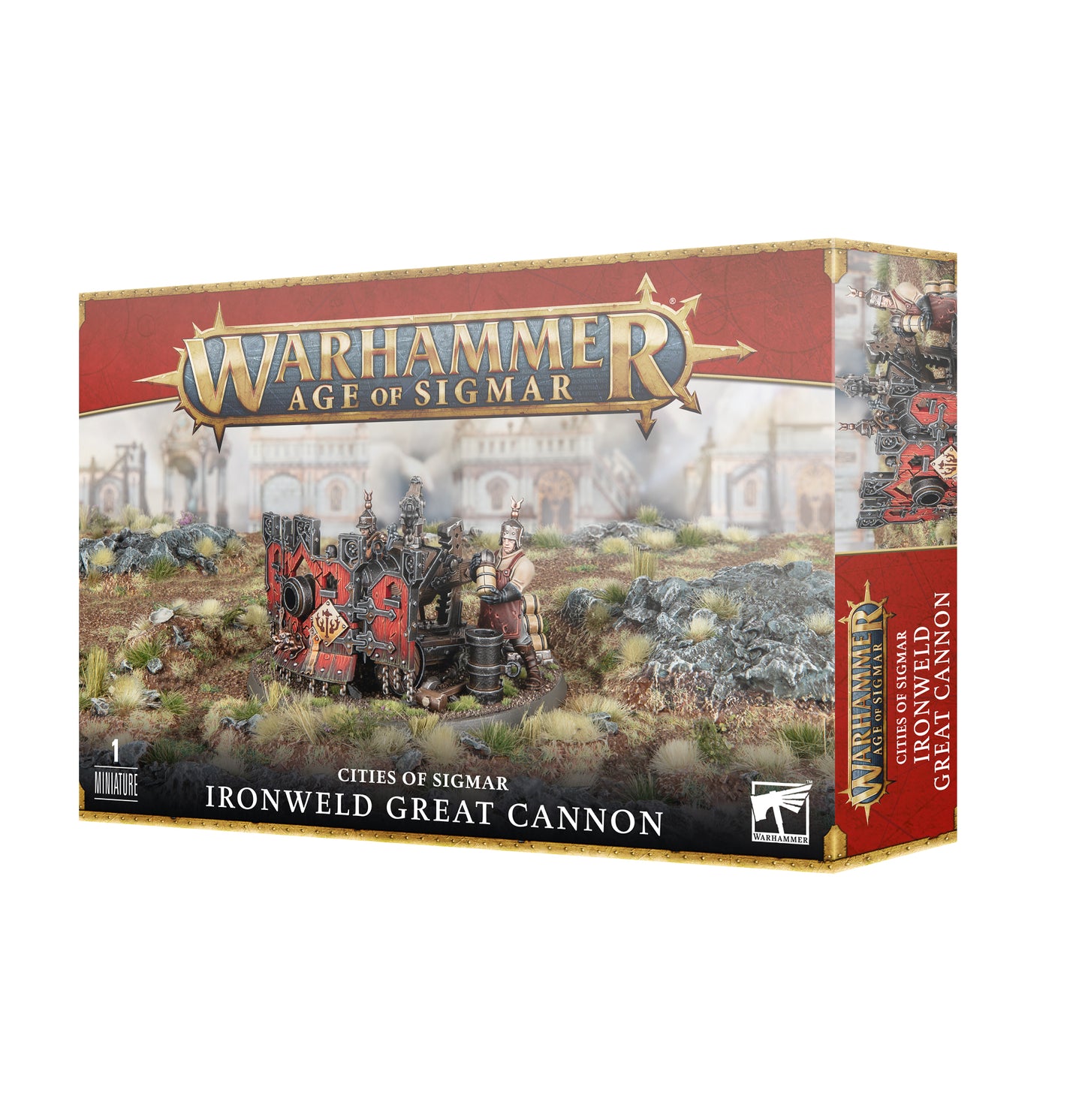 Age of Sigmar Cities of Sigmar Ironweld Great Cannon – Artillery Unit Kit