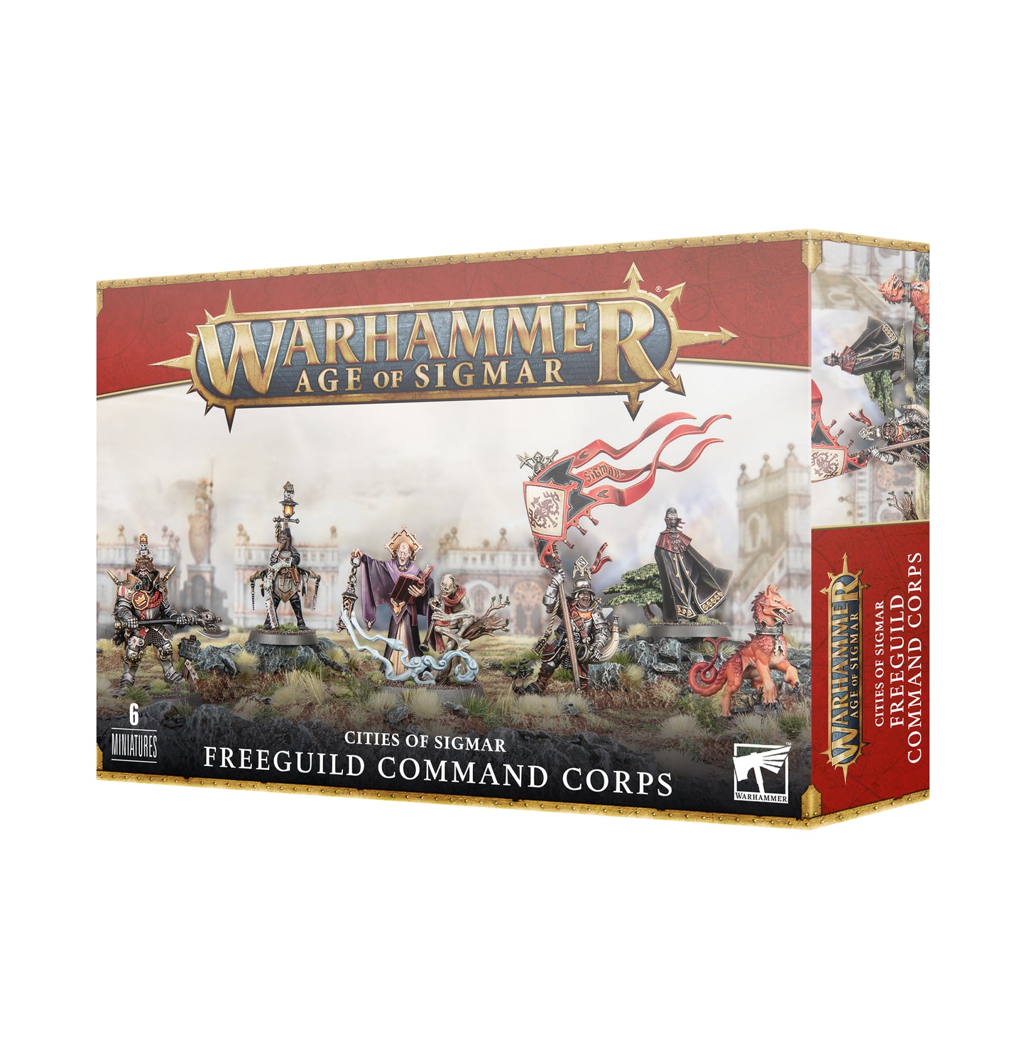 Age of Sigmar Cities of Sigmar Freeguild Command Corps – Character Model Set