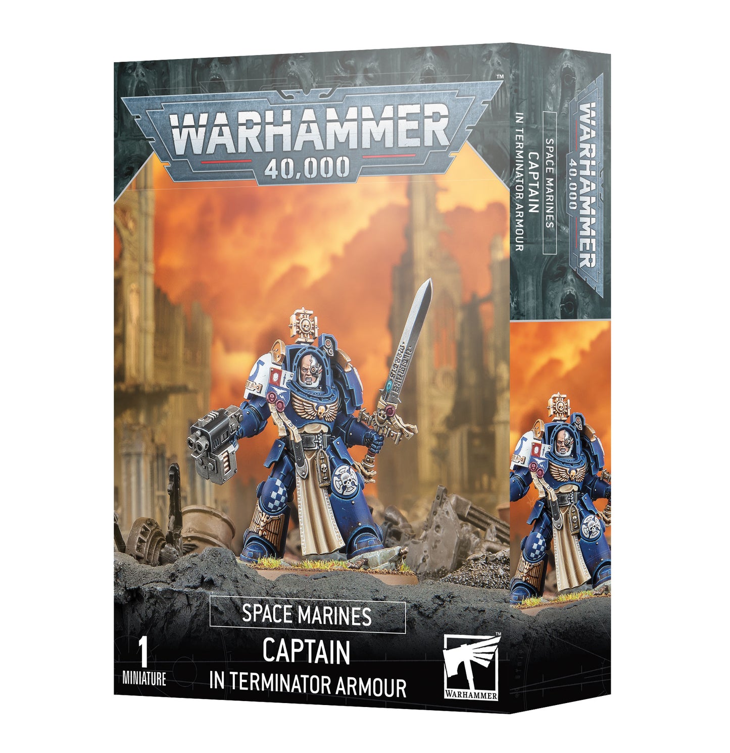 Warhammer 40k Space Marines Captain Terminatorrüstung Miniatur