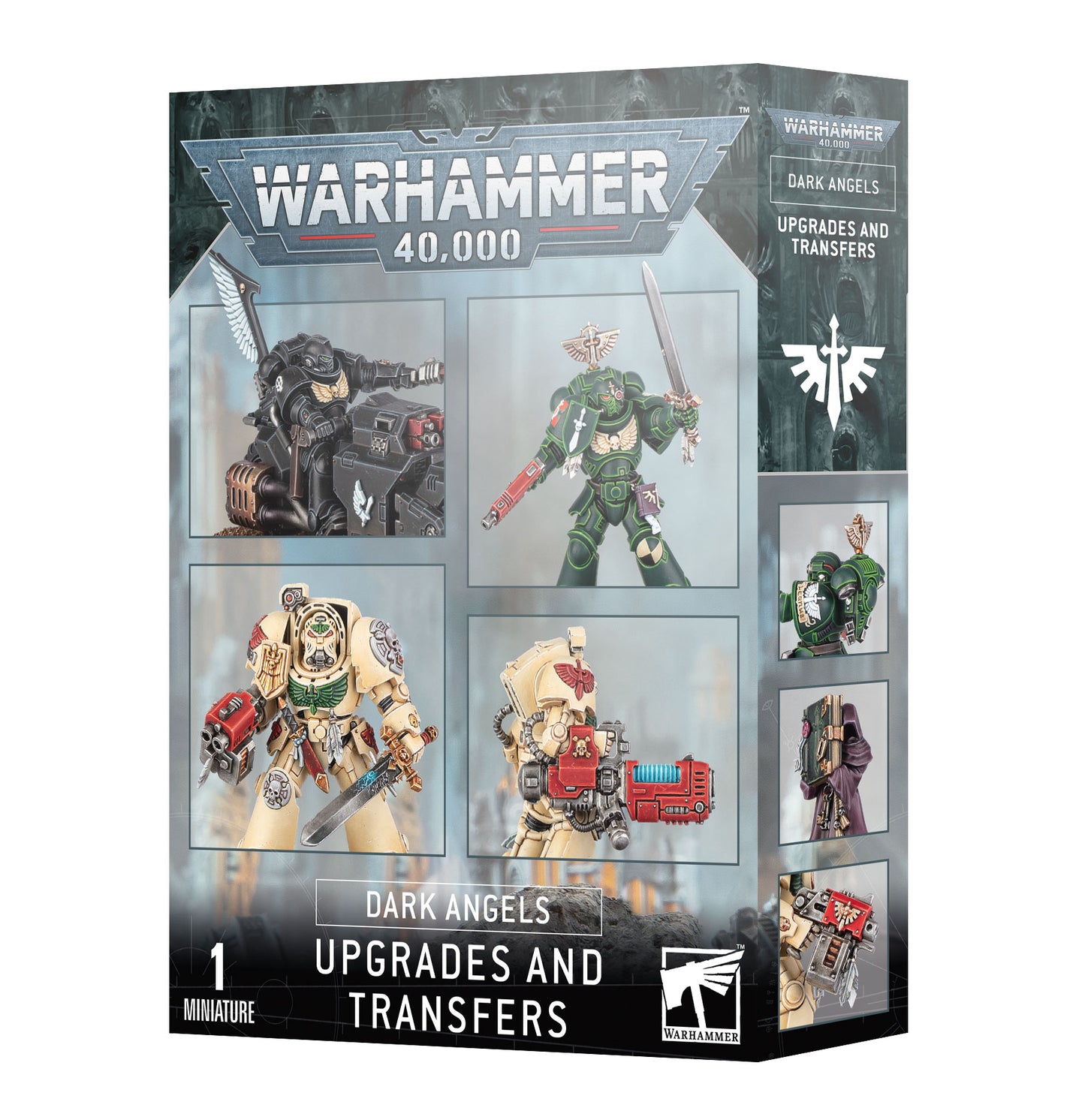 Warhammer 40K Dark Angels Upgrades & Transfers – Space Marines Bits & Decal Sheet