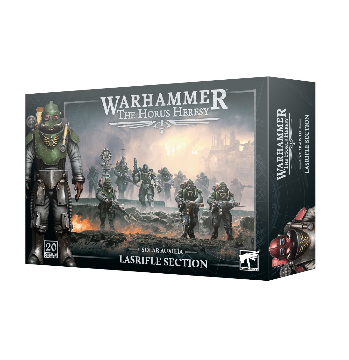 Warhammer 40k Solar Auxilia Lasrifle Section Horus Heresy Miniatur GW