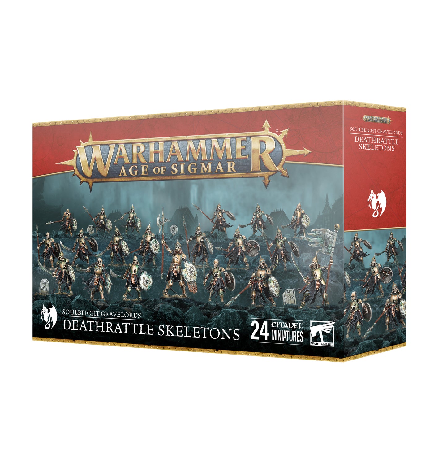 Age of Sigmar Soulblight Gravelords Deathrattle Skeletons – Core Infantry Unit Kit