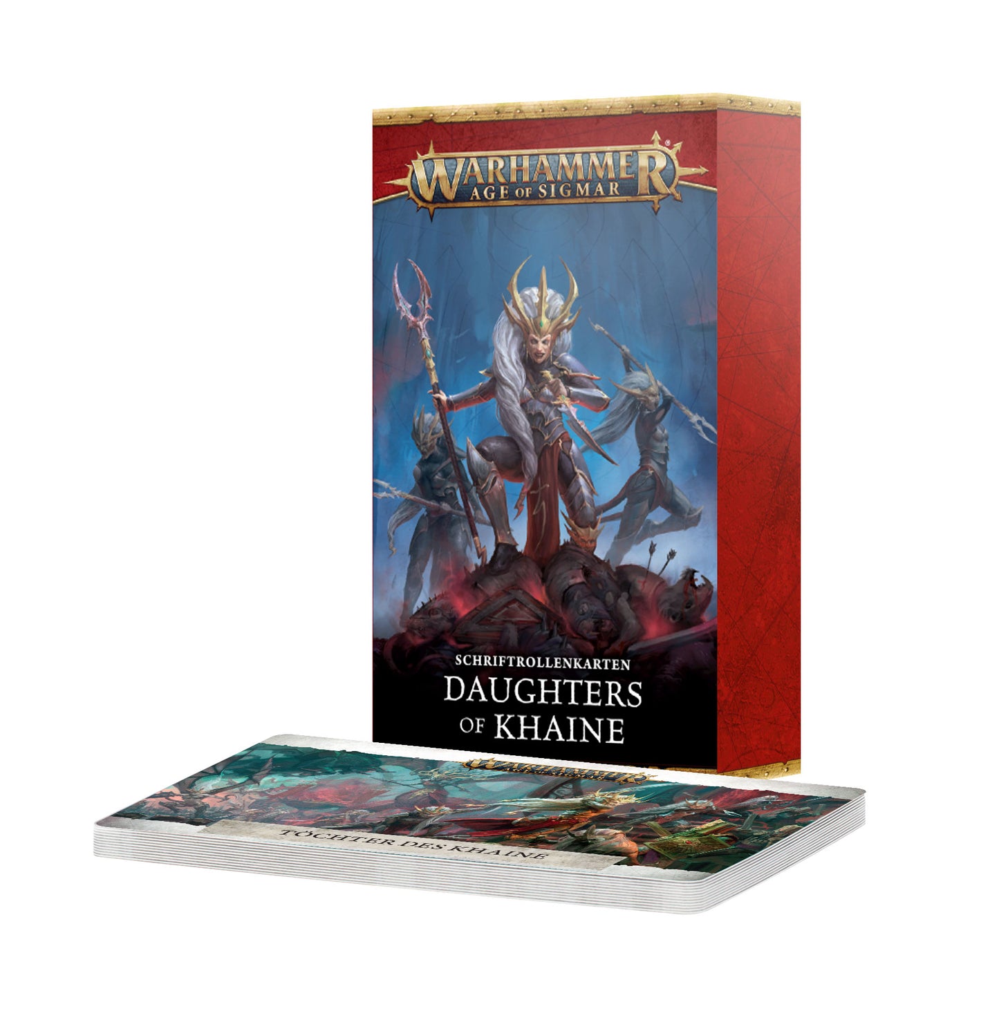 Warhammer Age of Sigmar Schriftrollenkarten: Daughters of Khaine – Warscroll Cards Deutsch