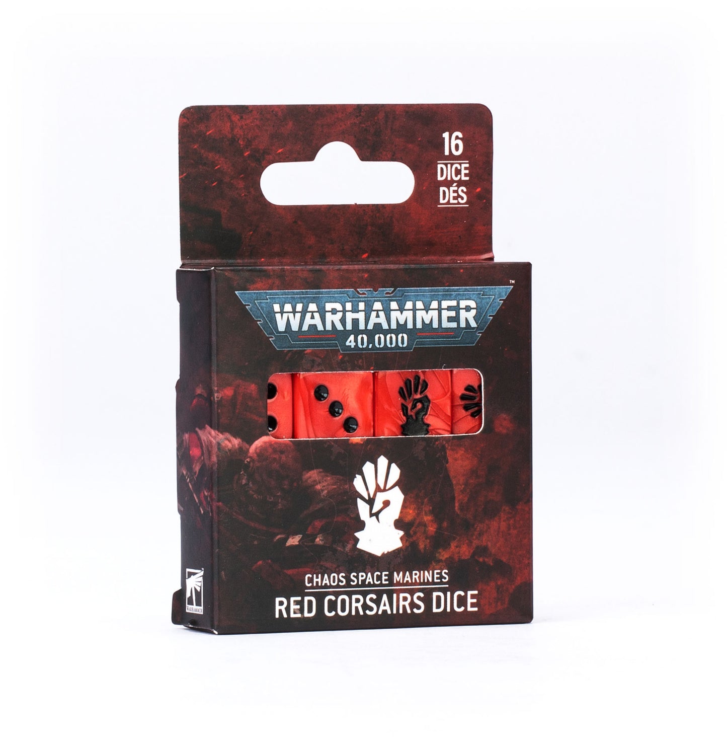 Warhammer 40K Red Corsairs Dice Set – Chaos Space Marines Accessory