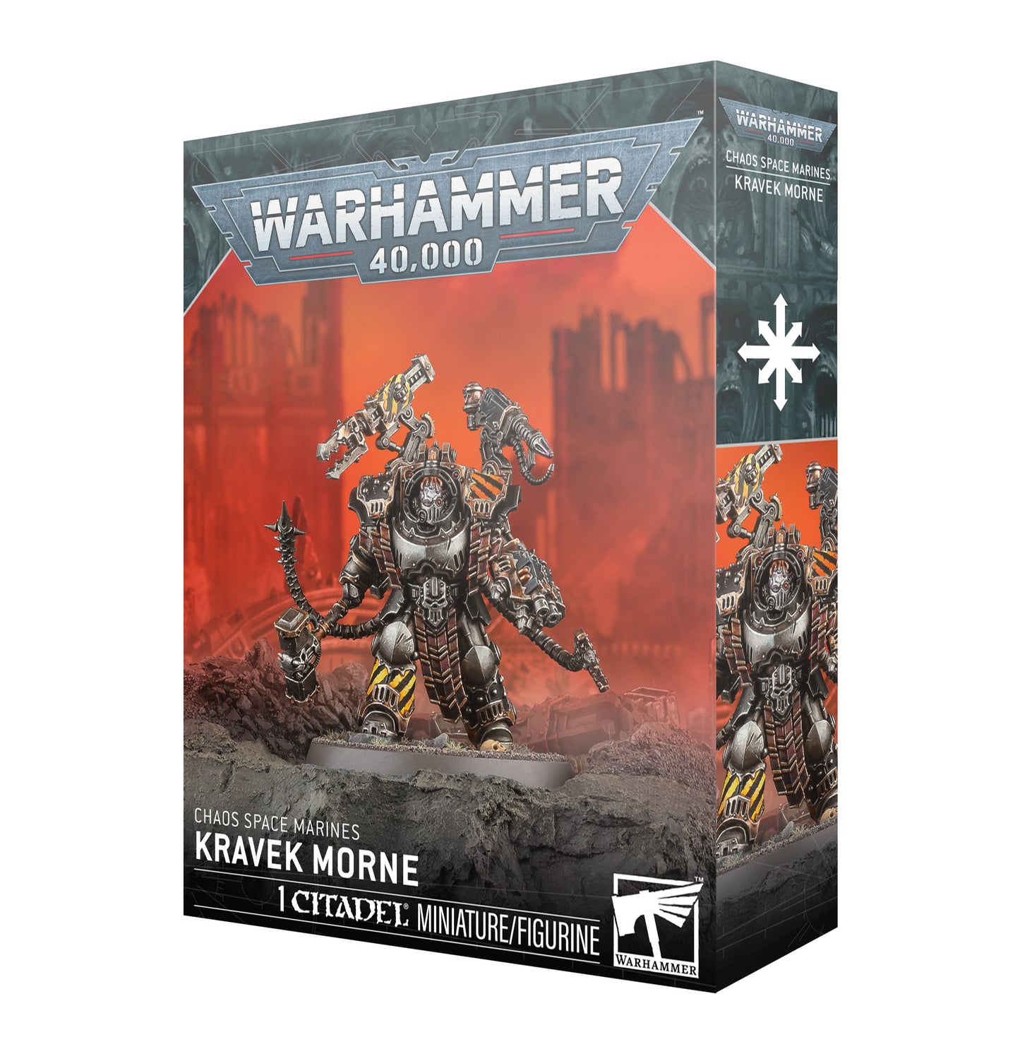 Warhammer 40K Chaos Space Marines Kravek Morne – Iron Warriors Character Model