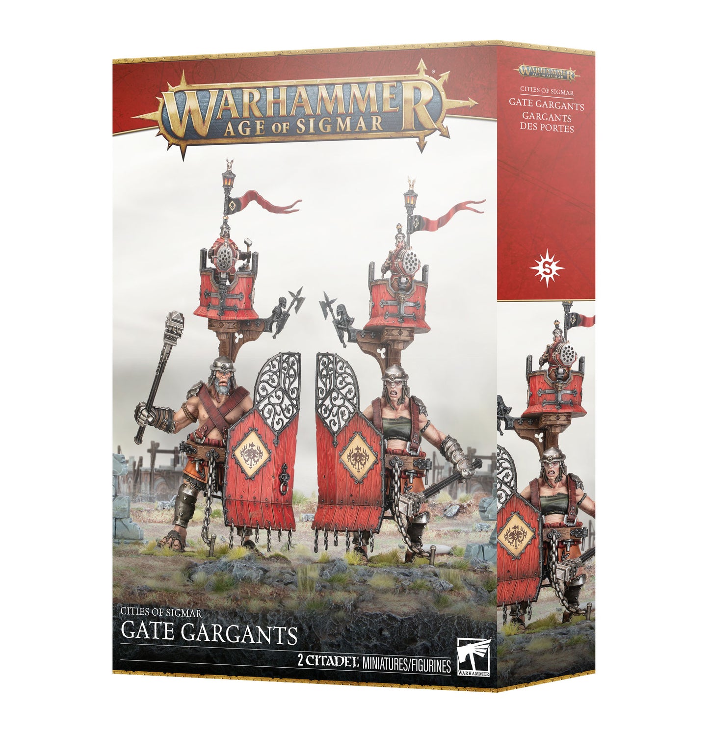 Warhammer Age of Sigmar Cities of Sigmar: Gate Gargants – Monster Miniatures Box Set