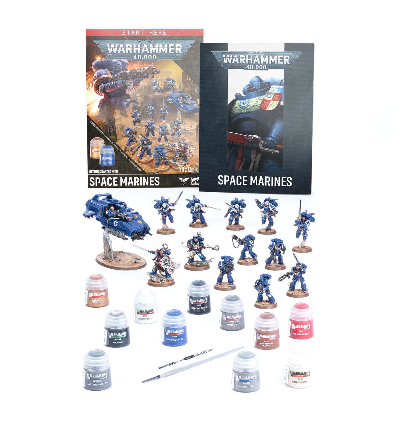 Warhammer 40.000 Getting Started with Space Marines Englisch – Miniaturen-Set