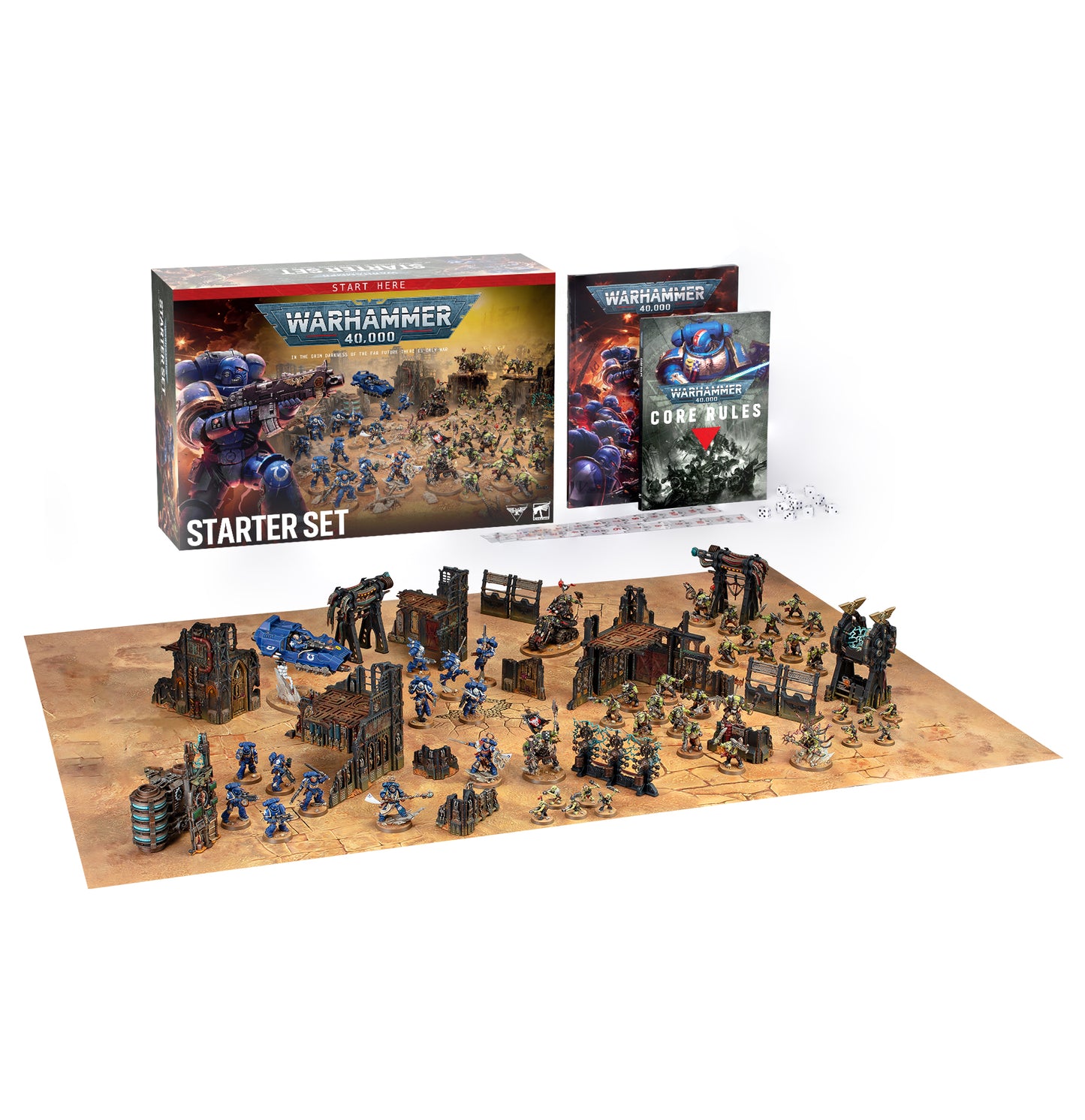 Warhammer 40.000 Starterset Deutsch – Space Marines & Orks