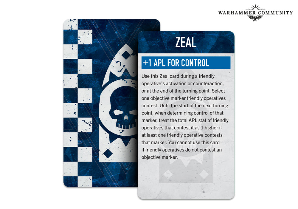 Mission Card Deck Kill Team Blood and Zeal Deutsch