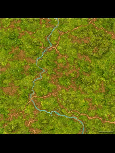 Freebooter Miniatures Dschungel-Spielmatte 90x90 cm Neu