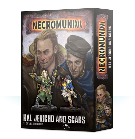 Miniatur von Kal Jericho und Scabs aus Necromunda