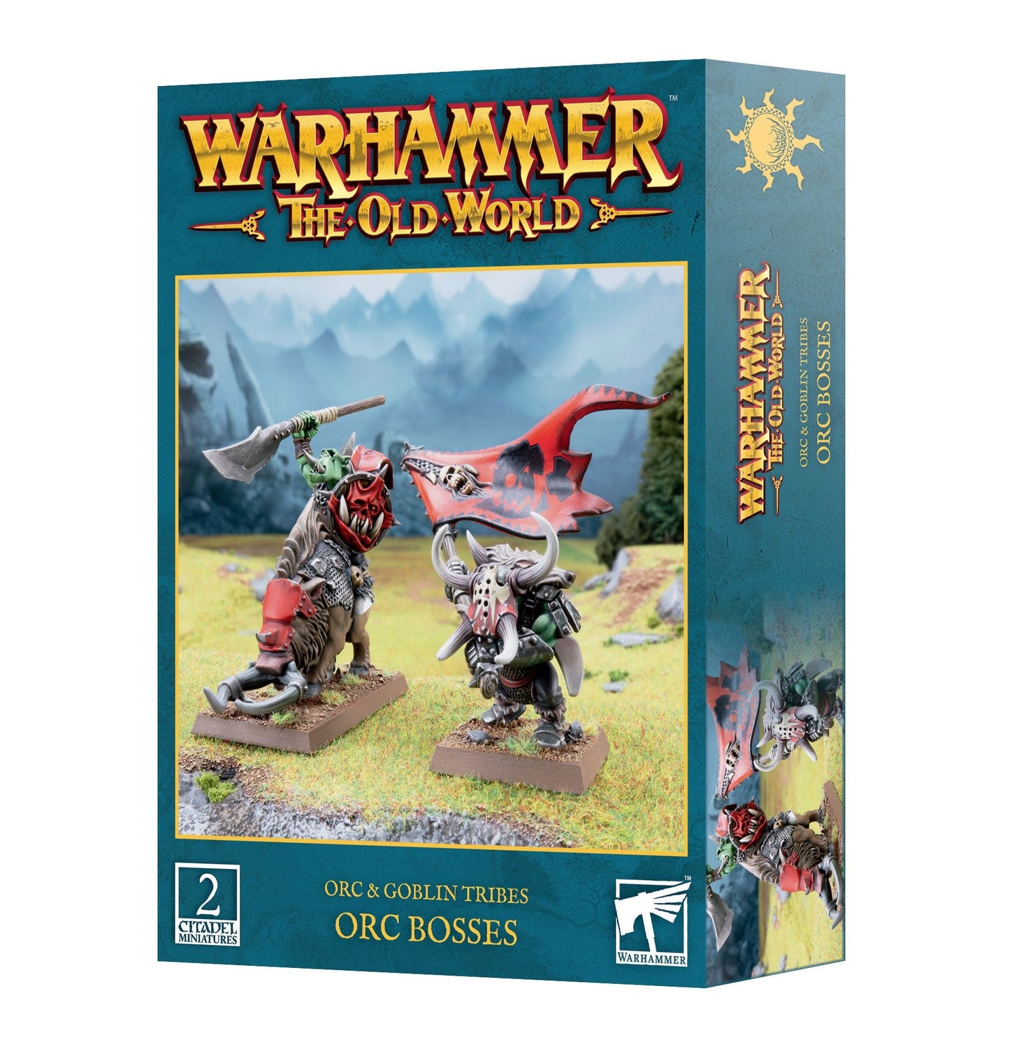 Miniatur der Orc and Goblin Tribes Orc-Bosses