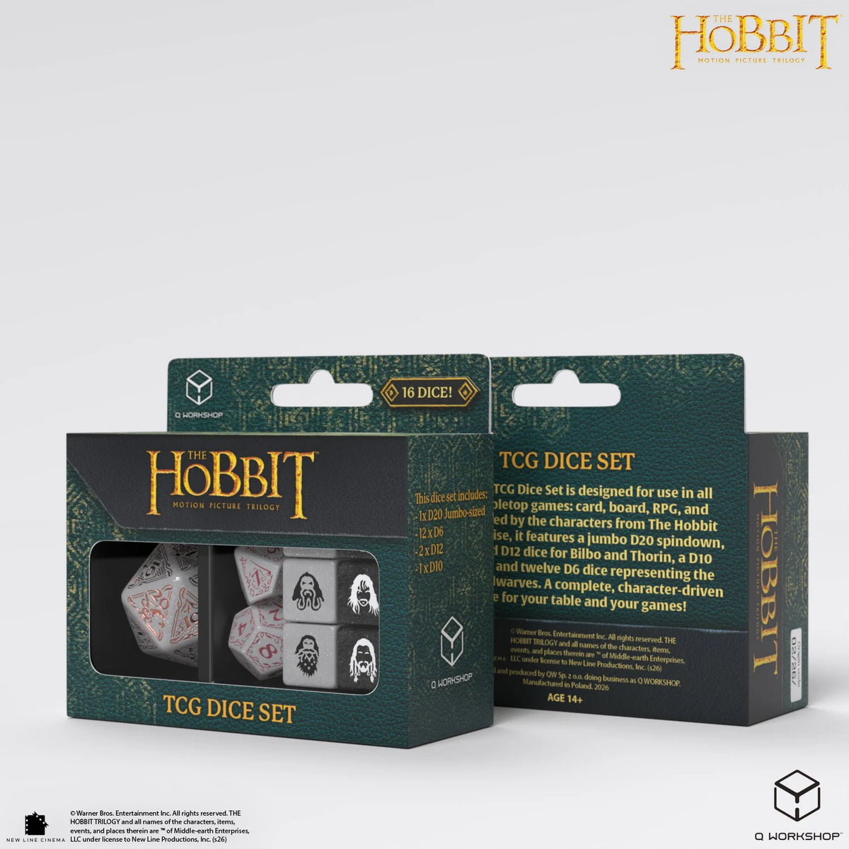 Q Workshop – The Hobbit: TCG Dice Set Radiant Dawn (16 Würfel)