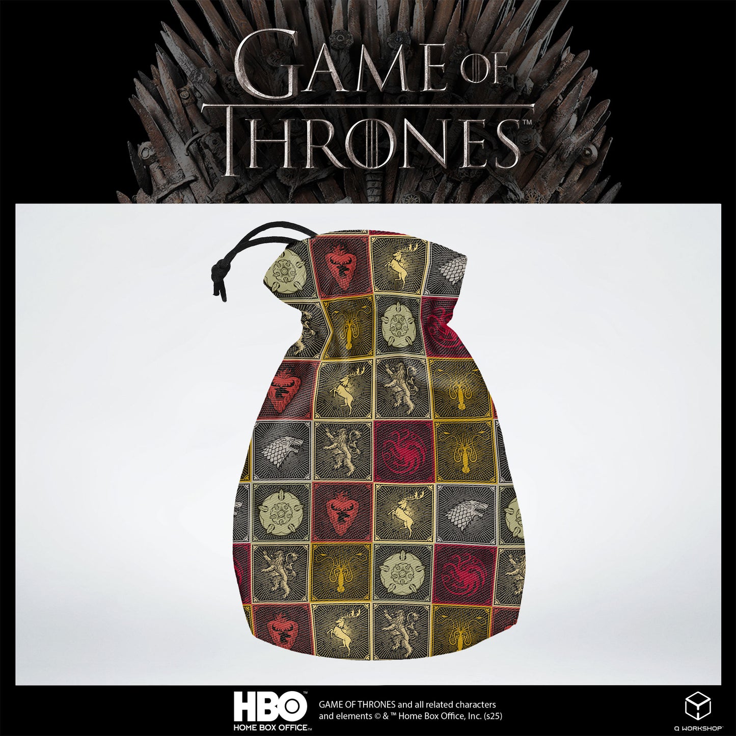 Game of Thrones. The Sigils Pattern Dice Pouch.