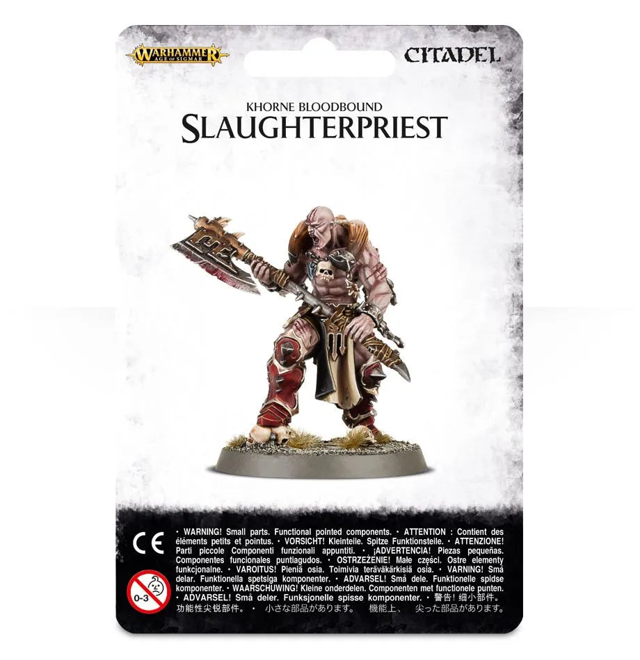Warhammer Age of Sigmar Blades of Khorne: Slaughterpriest with Hackblade and Wrath-hammer