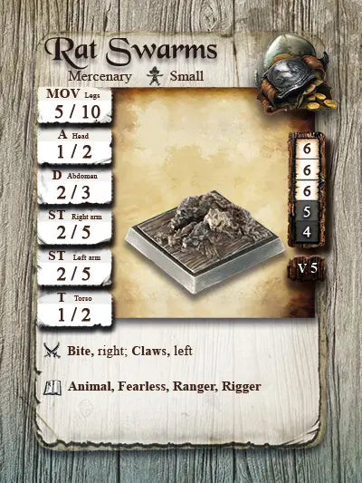 Freebooter Miniatures Rattenschwärme Neu SOL 010