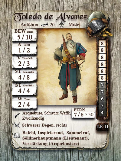Freebooter Miniatures Toledo de Alvarez Neu SOL 032