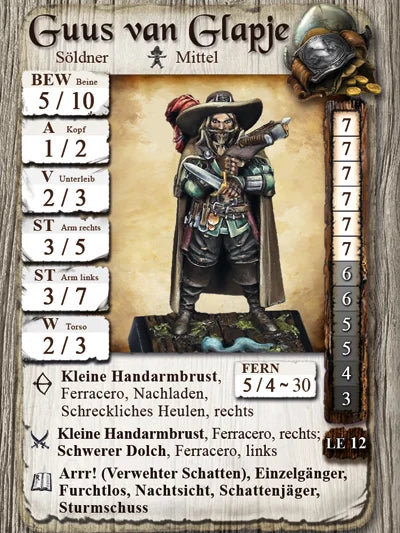 Freebooter Miniatures Guus van Glapje Neu SOL 037
