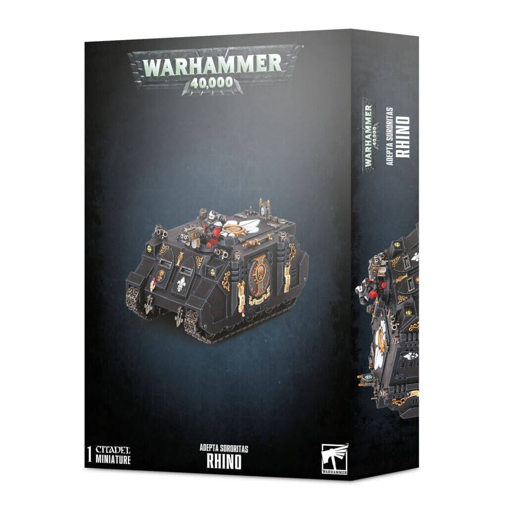 Warhammer 40k Adepta Sororitas Rhino Transport Panzer Tank Miniature Neu