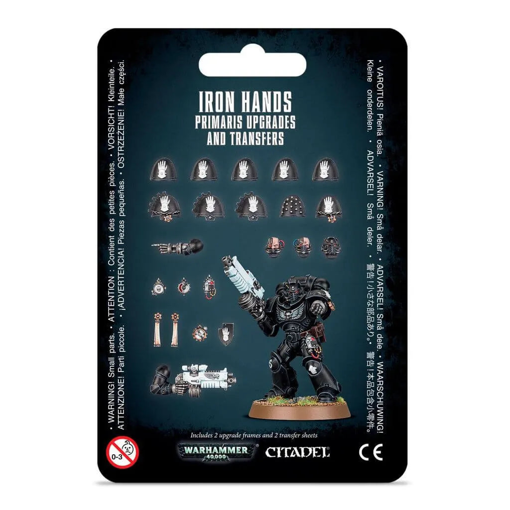 Warhammer 40.000 – Iron Hands Primaris Upgrade-Set & Abziehbilder